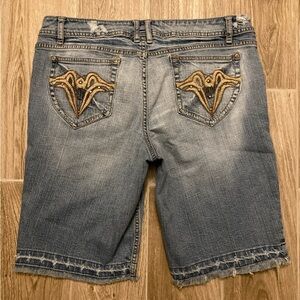 Y2K No Boundaries Embroidered Jorts